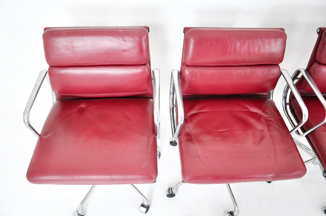 Soft Pad Office Chairs by Charles & Ray Eames for ICF, 1970S, Set of 6