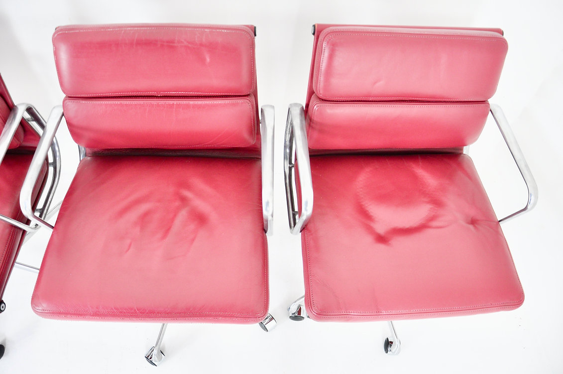 Soft Pad Office Chairs by Charles & Ray Eames for ICF, 1970S, Set of 6