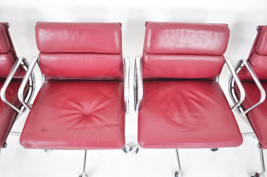 Soft Pad Office Chairs by Charles & Ray Eames for ICF, 1970S, Set of 6