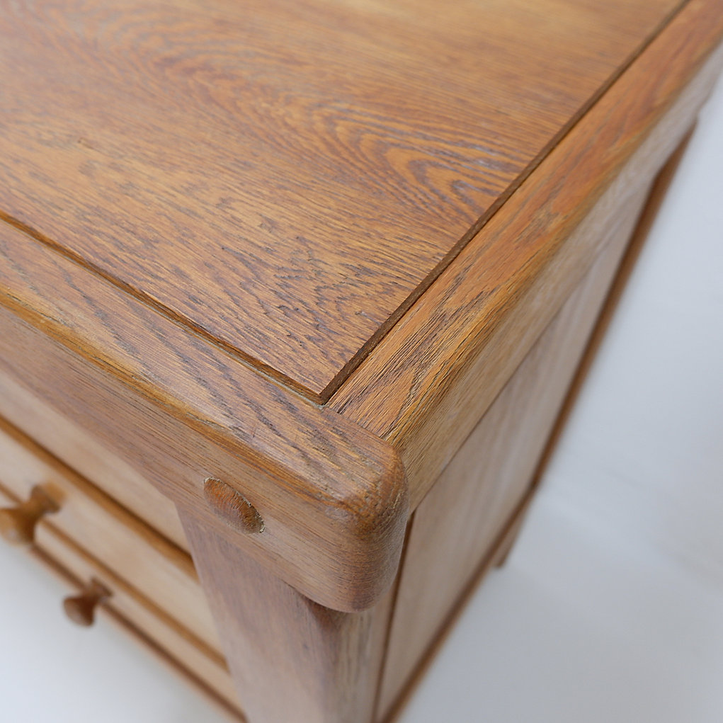 Solid Wood Chest Of Drawers in the style of Pierre Chapo - 1960s
