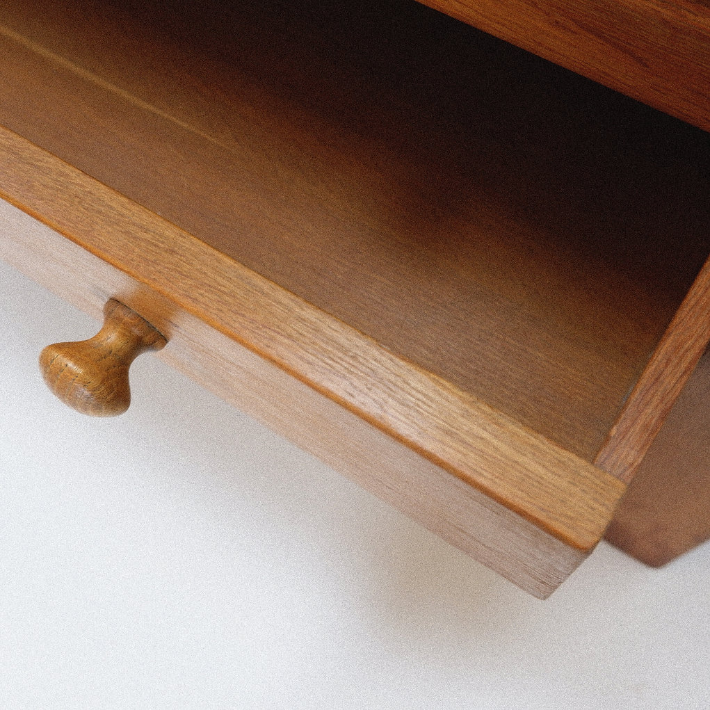 Solid Wood Chest Of Drawers in the style of Pierre Chapo - 1960s
