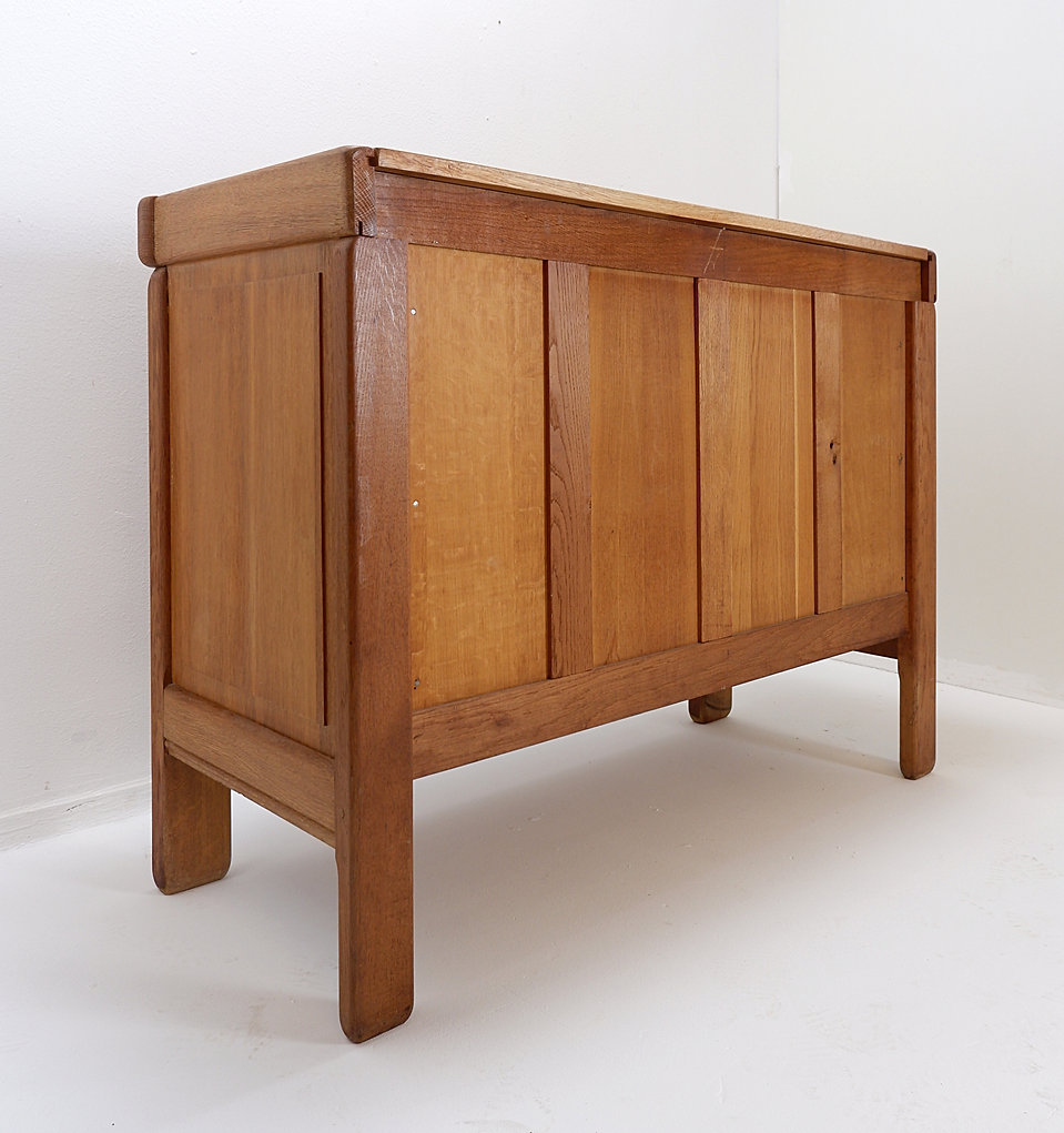 Solid Wood Chest Of Drawers in the style of Pierre Chapo - 1960s