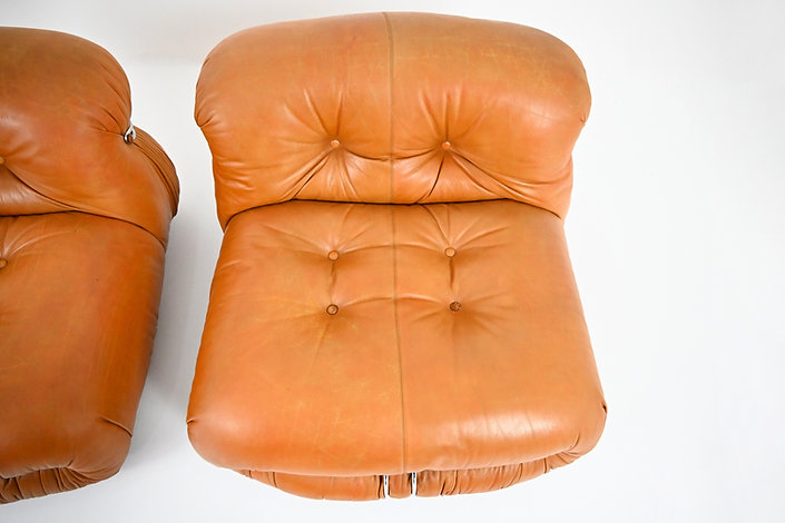 Soriana Lounge Chairs by Afra & Tobia Scarpa for Cassina, 1970s, set of 2