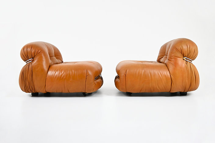 Soriana Lounge Chairs by Afra & Tobia Scarpa for Cassina, 1970s, set of 2