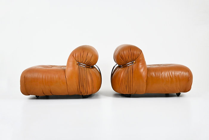 Soriana Lounge Chairs by Afra & Tobia Scarpa for Cassina, 1970s, set of 2