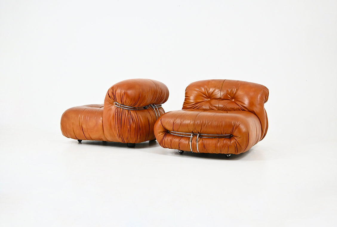 Soriana Lounge Chairs by Afra & Tobia Scarpa for Cassina, 1970s, set of 2