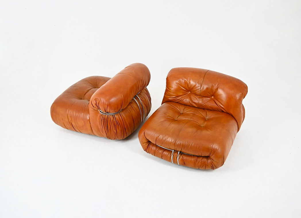 Soriana Lounge Chairs by Afra & Tobia Scarpa for Cassina, 1970s, set of 2