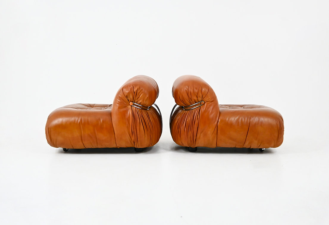 Soriana Lounge Chairs by Afra & Tobia Scarpa for Cassina, 1970s, set of 2
