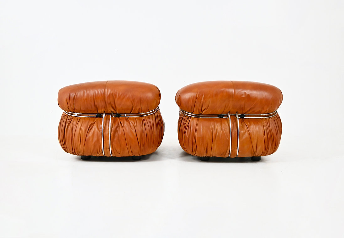 Soriana Lounge Chairs by Afra & Tobia Scarpa for Cassina, 1970s, set of 2