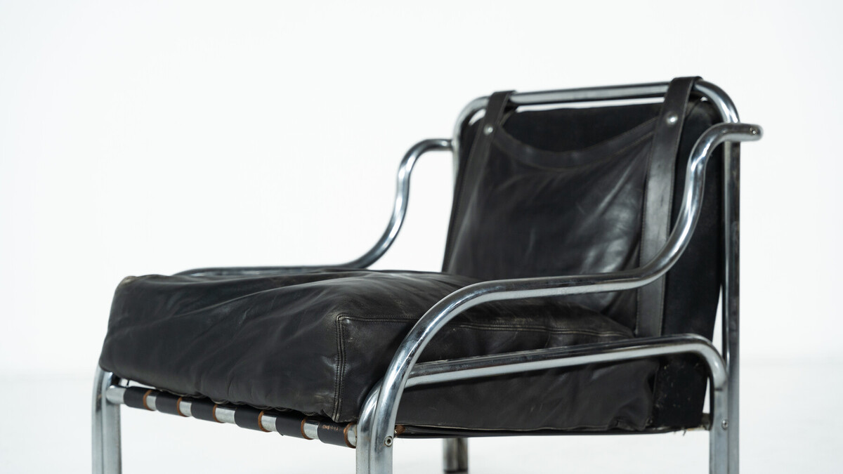 Stringa Armchair by Gae Aulenti, 1962 - Original Upholstery