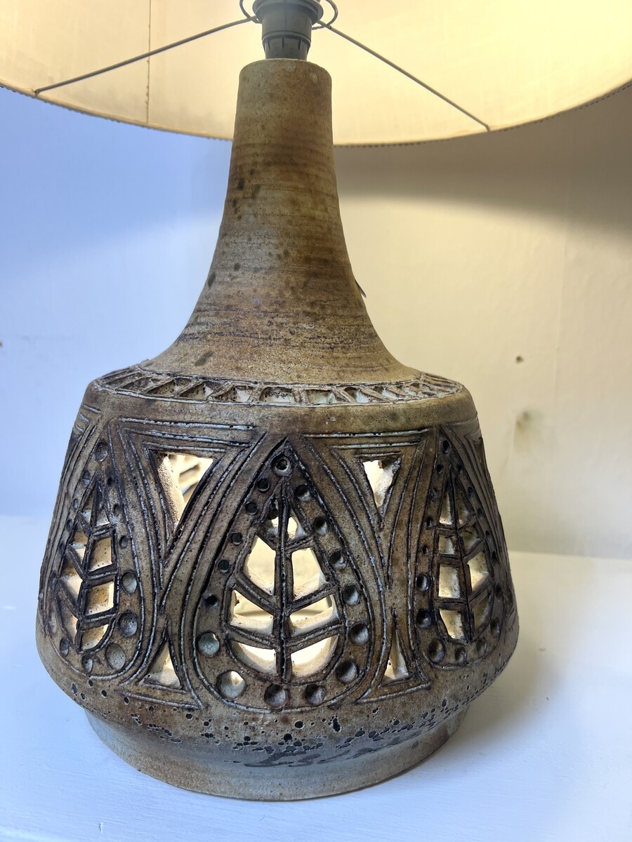 Table Lamp by Agnès Escala, signed, France, 1960s