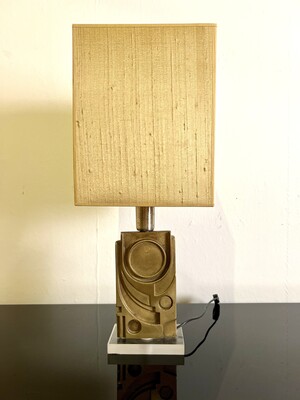 Table Lamp By Giuseppe Calonaci, Signed, N178/300, Italy, 1970's