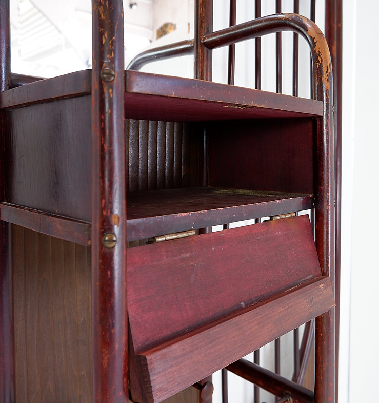 Thonet Art Nouveau Wall Mounted Coat Rack, Vienna, circa 1900