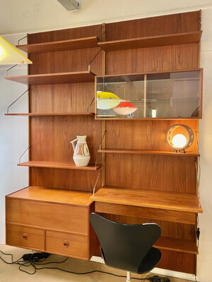 Thygesen and Sorensen modular bookcase, HG Furniture edition, circa 1960