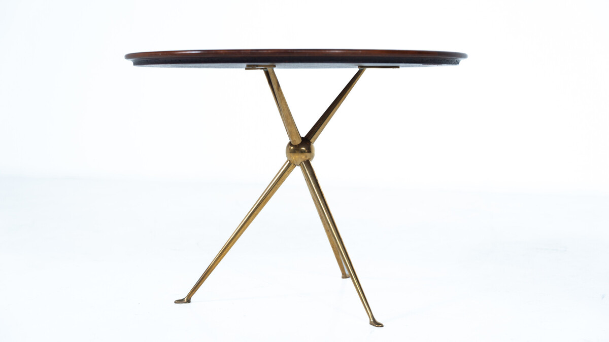 Tripod Sid e Table by Osvaldo Borsani for Arredamenti Borsani, Italy,1950s