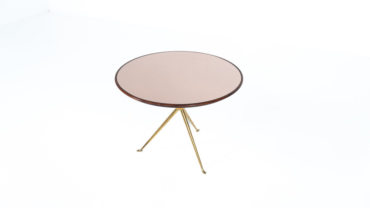 Tripod Sid e Table by Osvaldo Borsani for Arredamenti Borsani, Italy,1950s