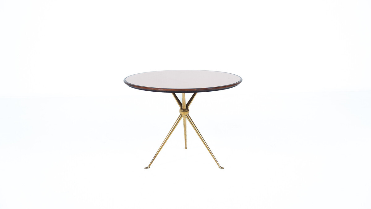 Tripod Sid e Table by Osvaldo Borsani for Arredamenti Borsani, Italy,1950s
