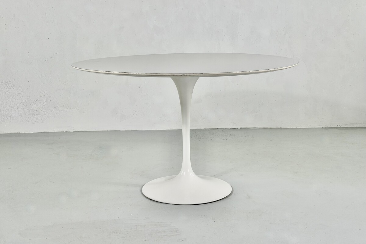 Tulip table in melaminated wood by Eero Saarinen for Knoll international - 1960s