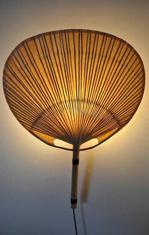 Uchiwa wall lamps by Ingo Maurer for M design, 1970's, set of 2