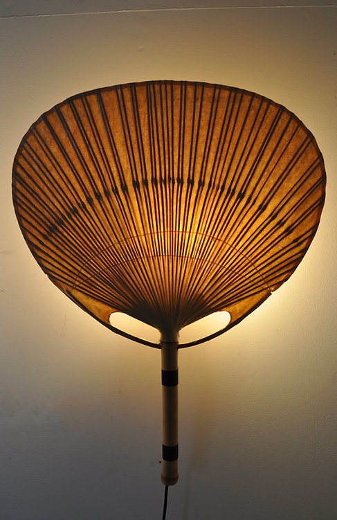 Uchiwa wall lamps by Ingo Maurer for M design, 1970's, set of 2