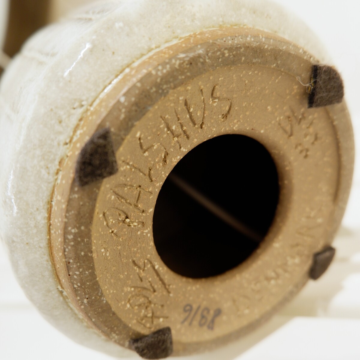 Vintage ceramic table lamp by Linnemann-Schmidt, model DL35 for Palshus