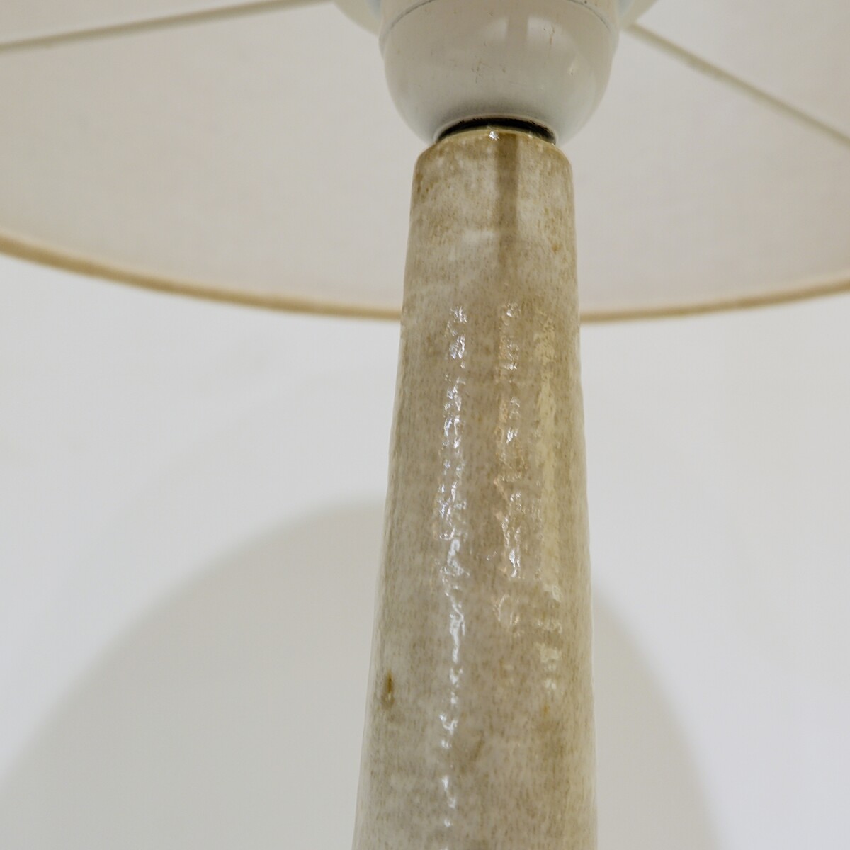 Vintage ceramic table lamp by Linnemann-Schmidt, model DL35 for Palshus