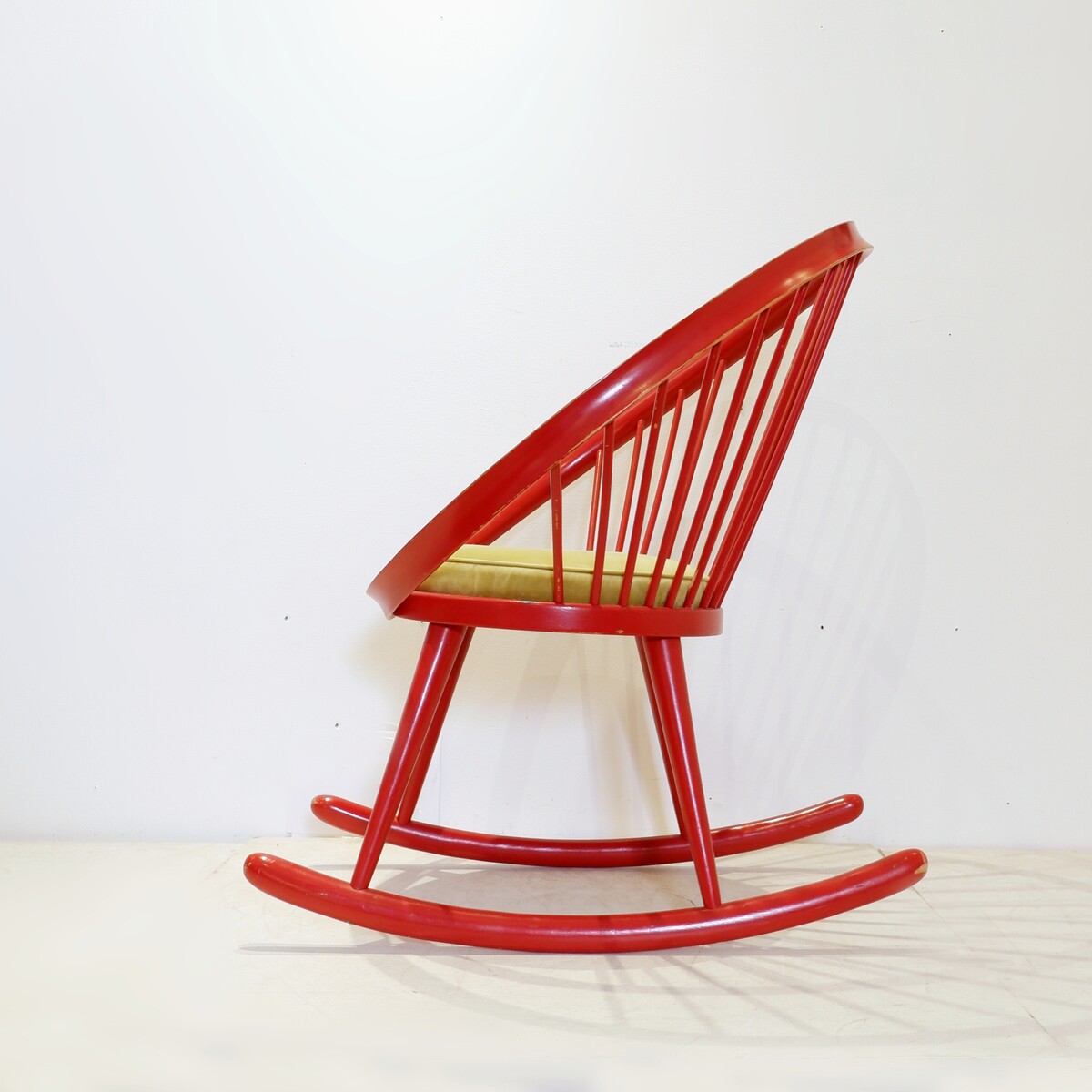 Vintage Circle Rocking Chair by Yngve Ekström for Stol AB Sweden -1960s