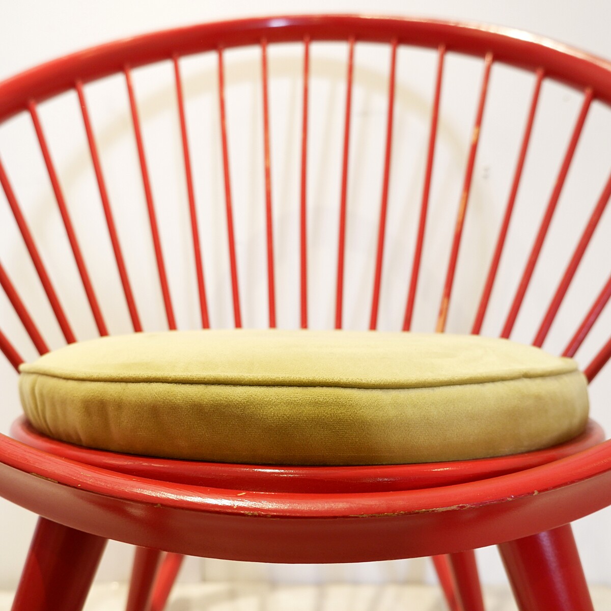 Vintage Circle Rocking Chair by Yngve Ekström for Stol AB Sweden -1960s