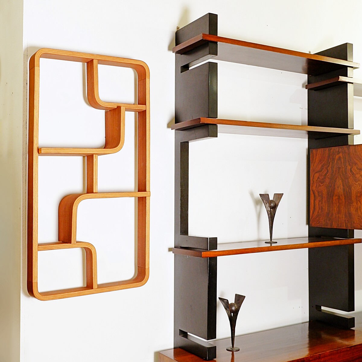 Vintage Czech Decorative Shelve Ludvik Volak style