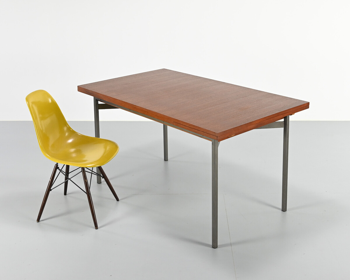 Vintage teak dining table, extendable, France, 1960s