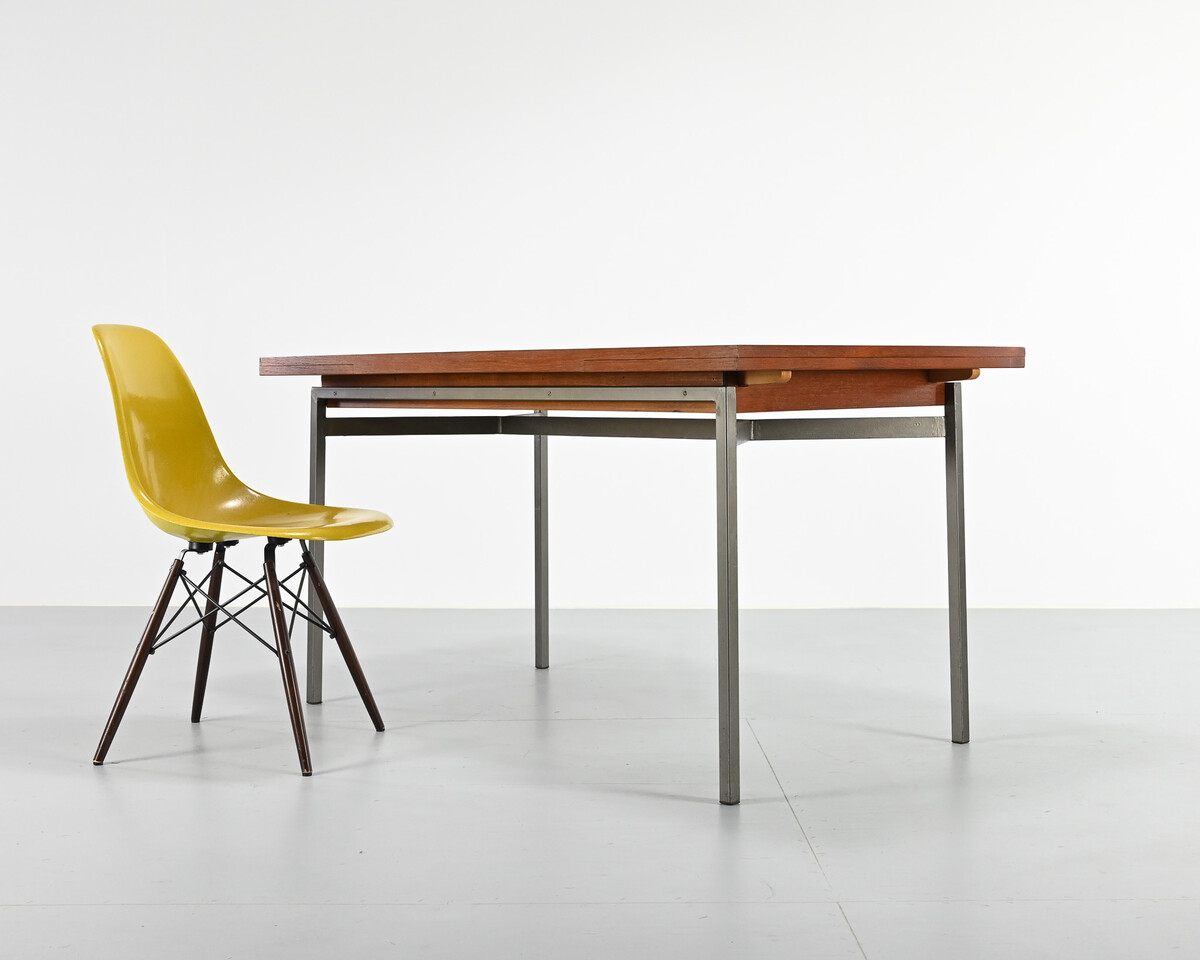 Vintage teak dining table, extendable, France, 1960s