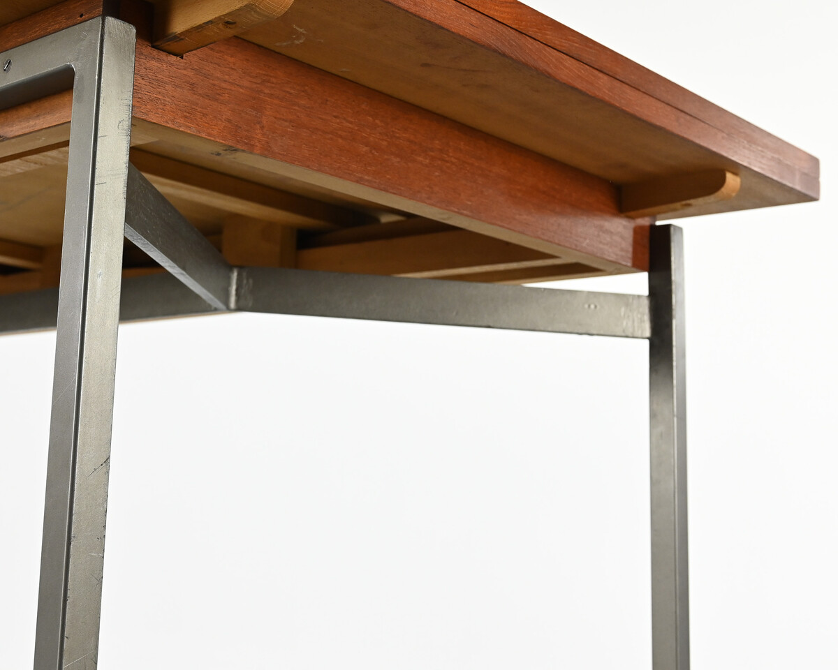 Vintage teak dining table, extendable, France, 1960s