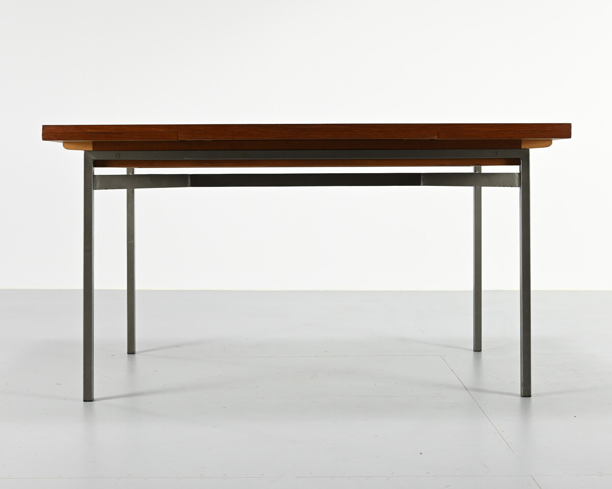 Vintage teak dining table, extendable, France, 1960s