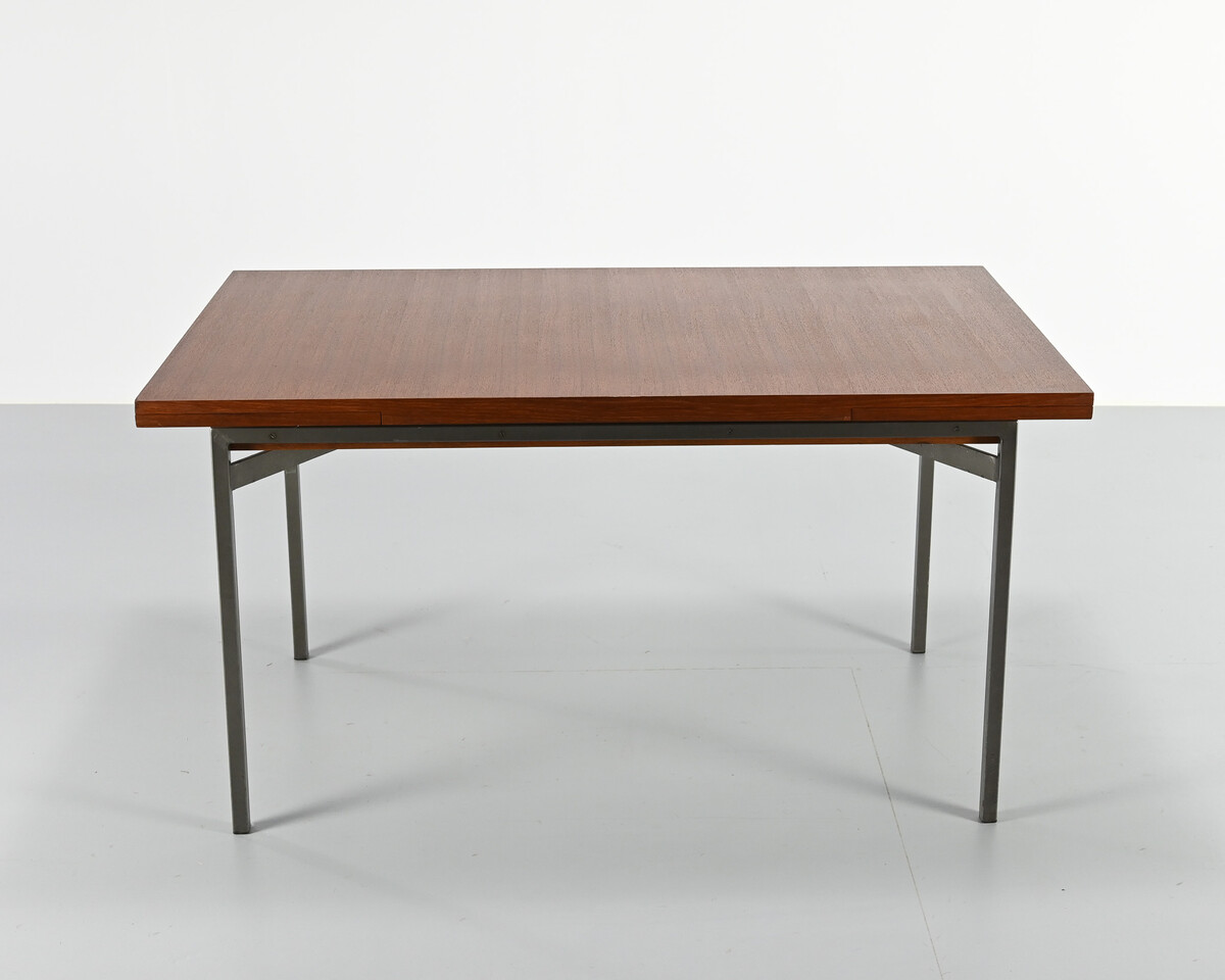 Vintage teak dining table, extendable, France, 1960s