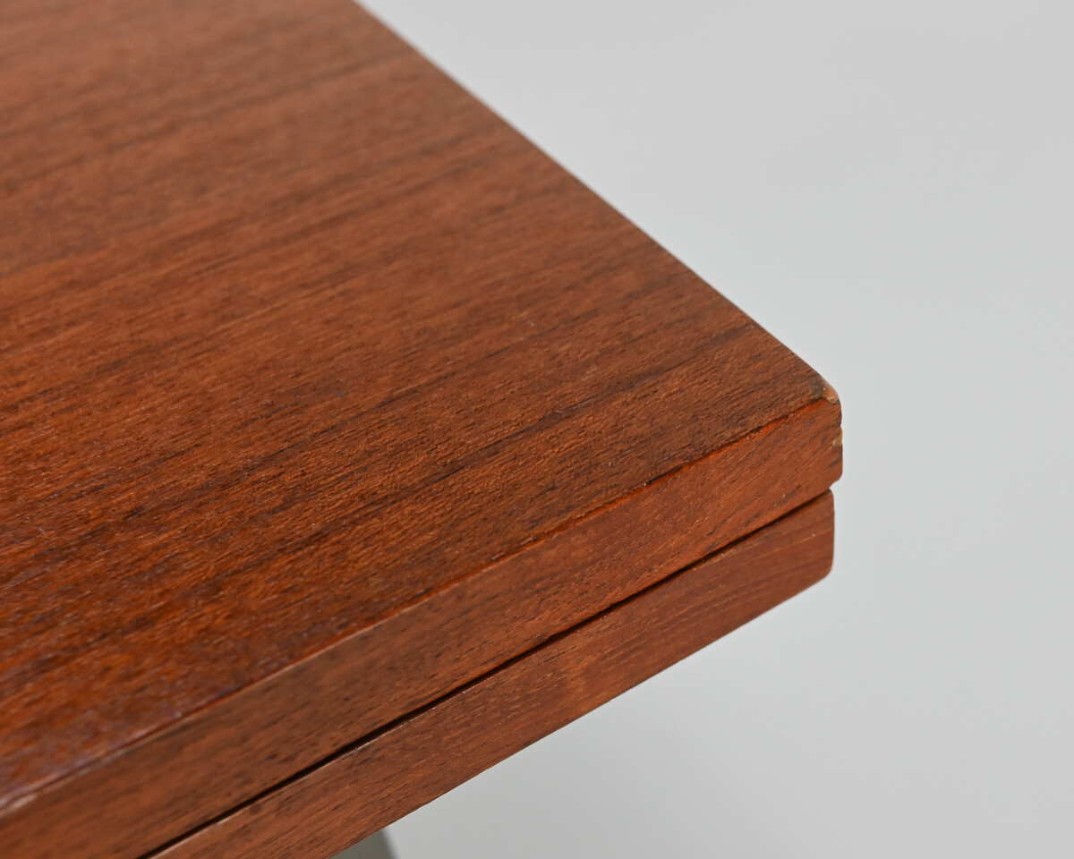 Vintage teak dining table, extendable, France, 1960s