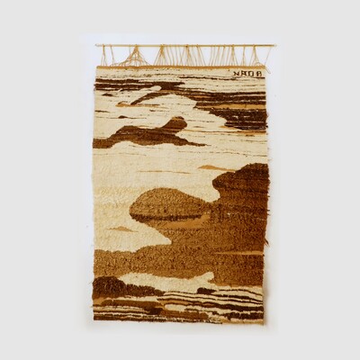 Vintage wool wall tapestry 120x186cm