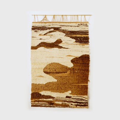 Vintage wool wall tapestry 120x186cm