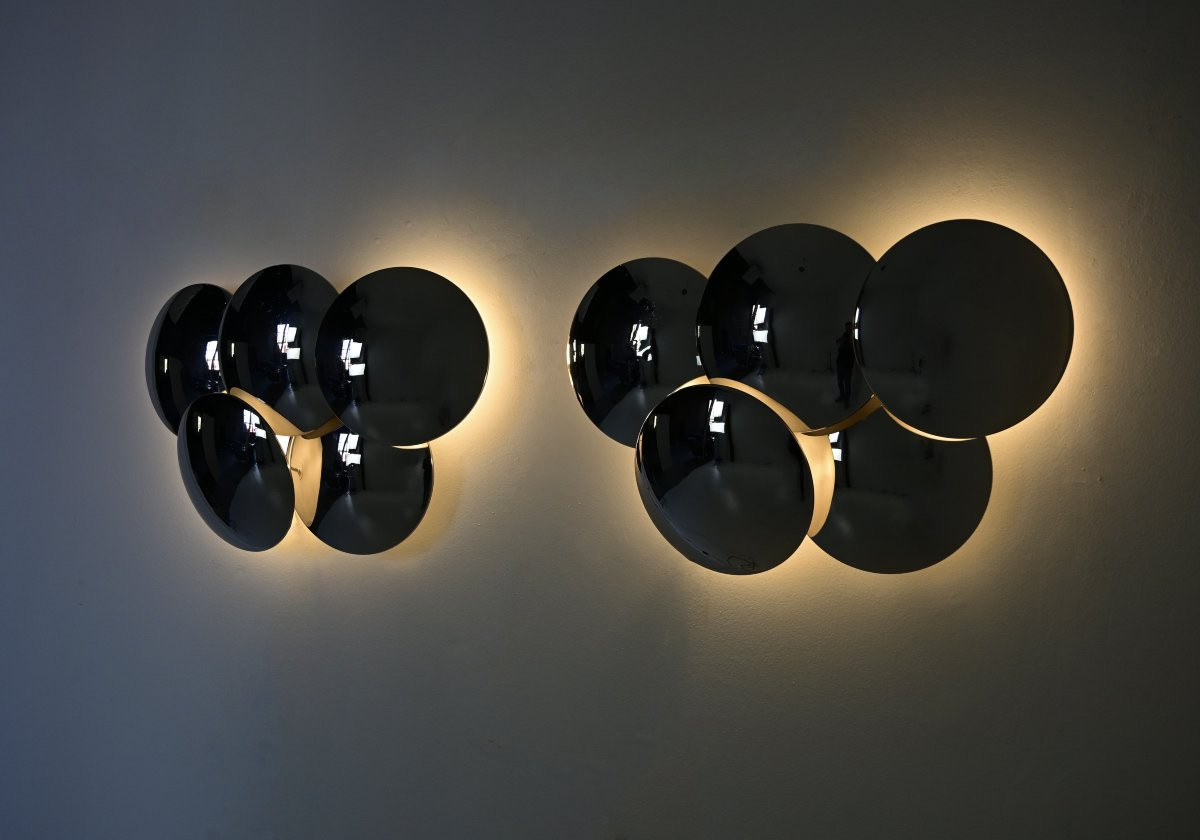 Wall lamps by Goffredo Reggiani for Reggiani, 1970s, Set of 2