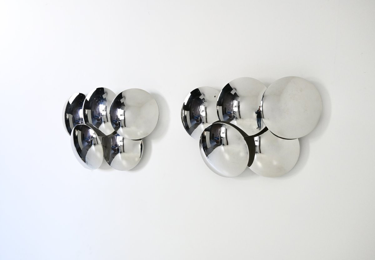 Wall lamps by Goffredo Reggiani for Reggiani, 1970s, Set of 2