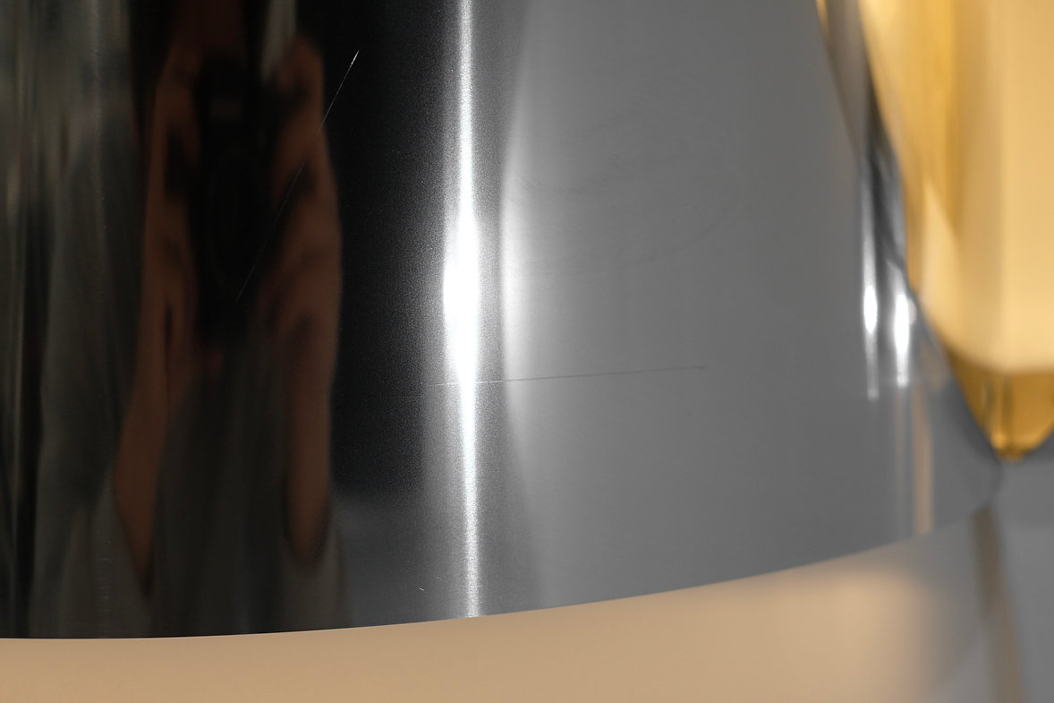 Wall Panel light in stainless steel and metal, contemporary