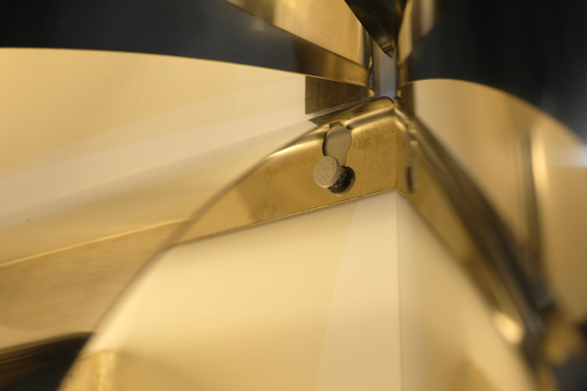 Wall Panel light in stainless steel and metal, contemporary