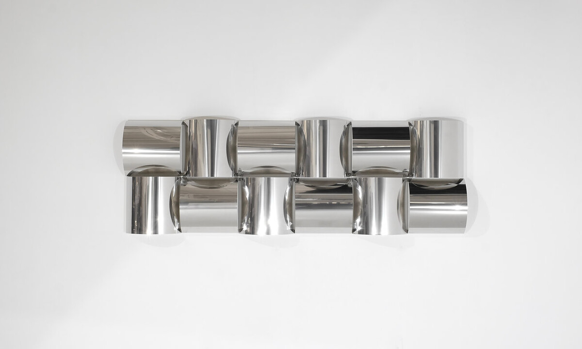 Wall Panel light in stainless steel and metal, contemporary