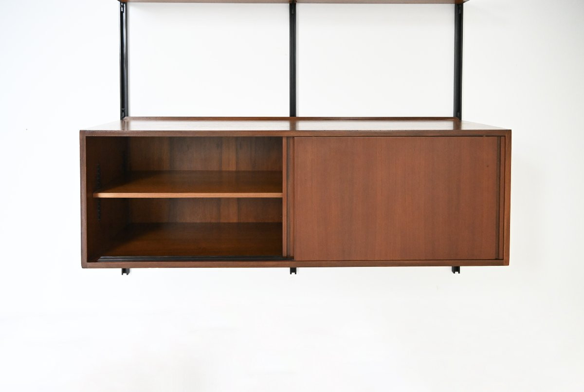 Wall unit E22 by Osvaldo Borsani for Tecno, 1950s