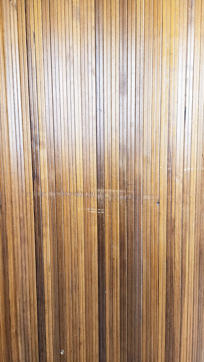 Wavy Wooden Screen, Circa 1950