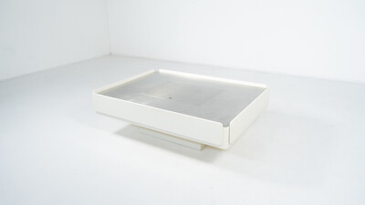 White Caori Coffee Table by Vico Magistretti for Gavina, Italy, 1960s