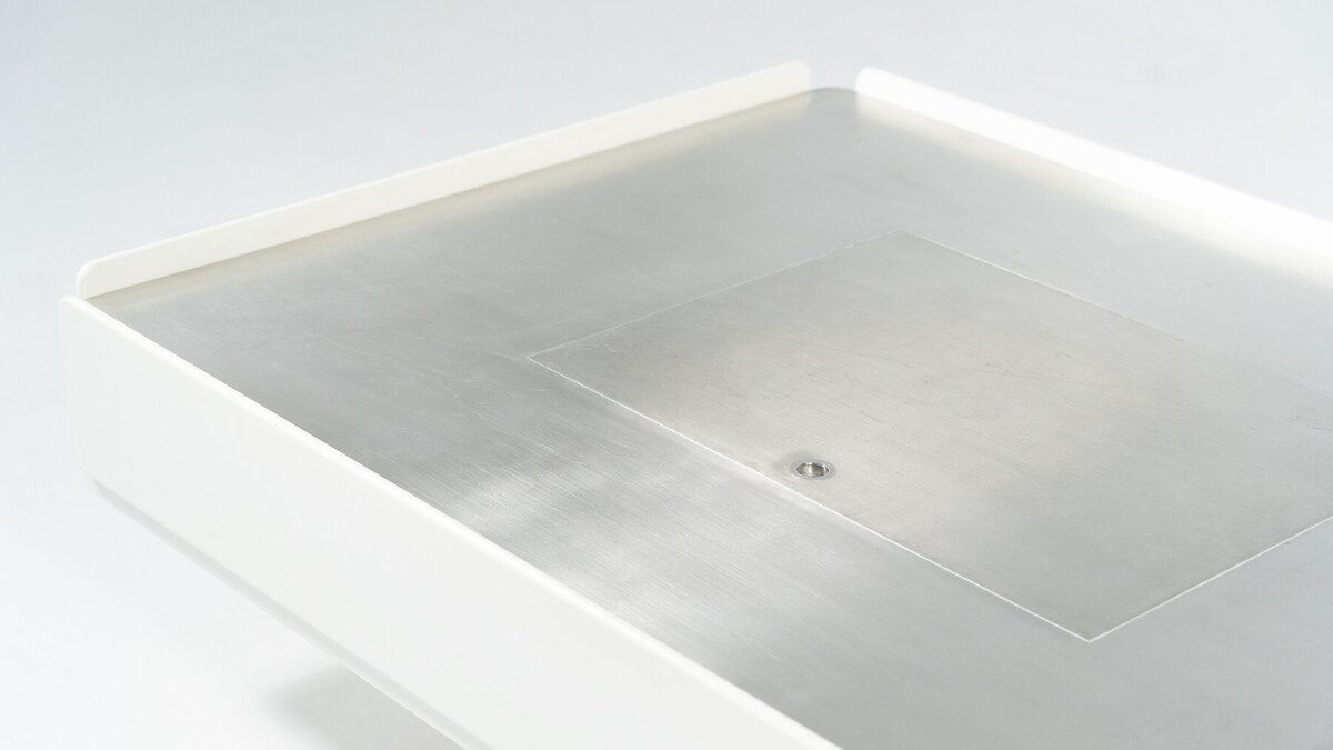 White Caori Coffee Table by Vico Magistretti for Gavina, Italy, 1960s