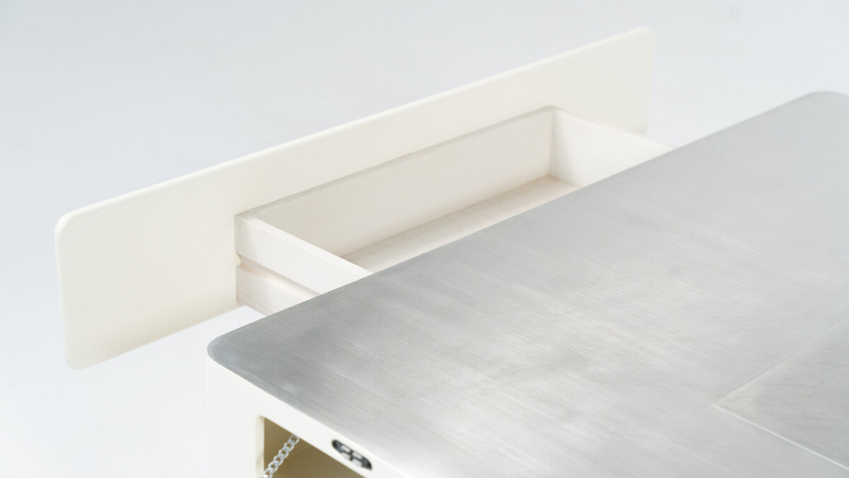 White Caori Coffee Table by Vico Magistretti for Gavina, Italy, 1960s