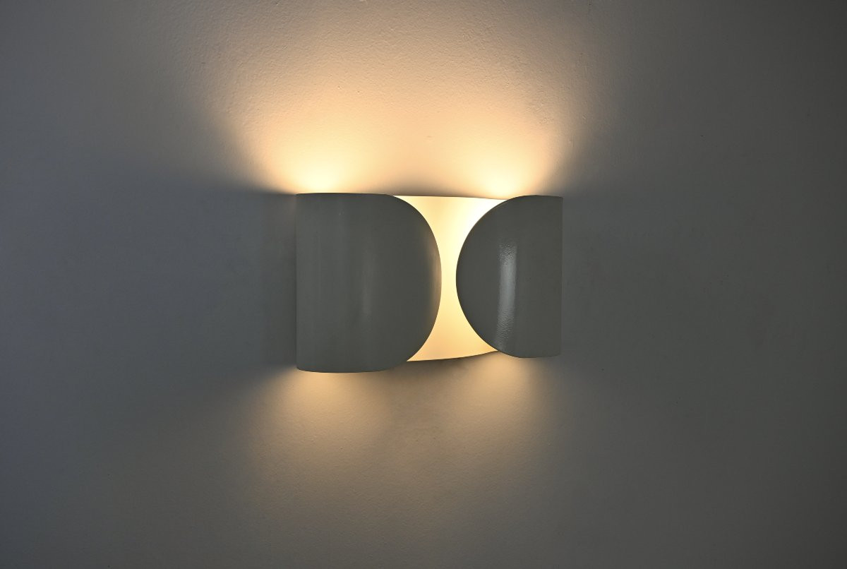 White Foglio Wall lamp by Afra & Tobia Scarpa for Flos, 1960s
