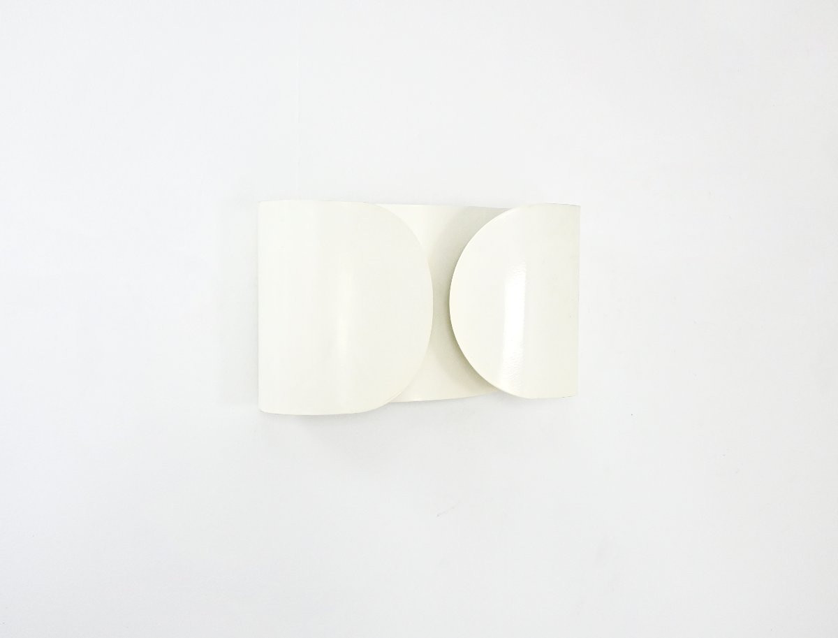 White Foglio Wall lamp by Afra & Tobia Scarpa for Flos, 1960s