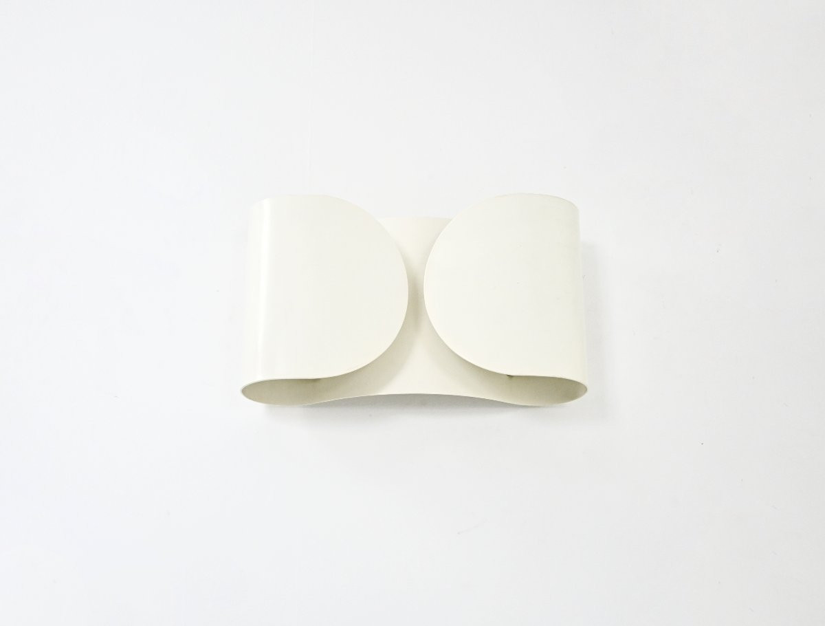 White Foglio Wall lamp by Afra & Tobia Scarpa for Flos, 1960s